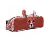 Les Déglingos Trousse Scolaire Simple Mélimélos la Biche École Maternelle à CP Garçon/Fille Trousse Animale Amusante Dès 3 Ans Polyester Recyclé, 1 Unité