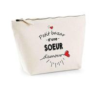 Trousse Soeur Bazar d'amour | Pochette Toilette Maquillage Idée Sac Cadeau