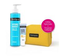 Trousse Soin Solaire Ultra Sheer Ntg : Fluide Invisible Hydratant Spf50 (50 Ml) Gel Nettoyant Hydro Boost Aqua Neutrogena (200
