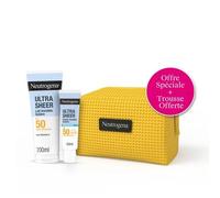 Trousse Soin Solaire Ultra Sheer Ntg : Fluide Invisible Hydratant Spf50 (50 Ml) Lait Corps Invisible Hydratant Spf50 (200 Ml)