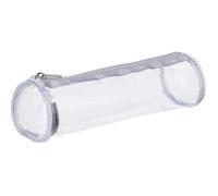 Clairefontaine Trousse scolaire 8485C – Grande ronde transparente Ø7×22 cm Spécial examen
