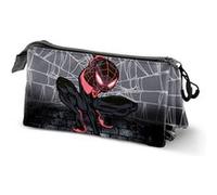 Trousse SPIDERMAN Spin 3 compartiments Gris G