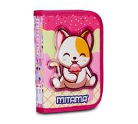 Trousse Spinny Mitama asile, Double Face avec Double Graphique, Contenant des Crayons, des marqueurs, des Ciseaux, etc. Rose, des Filles, de l'école et des Loisirs, Rose, Taglia Unica, Trousse pour