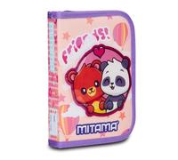 Trousse Spinny Mitama asile, Double Face avec Double Graphique, Contenant des Crayons, des marqueurs, des Ciseaux, etc. Rose, des Filles, de l'école et des Loisirs, Rose, Taglia Unica, Trousse pour