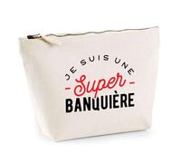 Trousse Super Banquière | Pochette Toilette Maquillage | Idée Cadeau Petite Amie Copine Maman Noël Anniversaire Fête des Mères