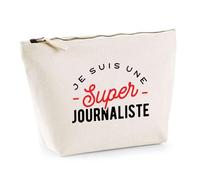 Trousse Super Journaliste | Pochette Toilette Maquillage | Idée Cadeau Petite Amie Copine Maman Noël Anniversaire Fête des Mères