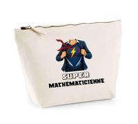 Trousse Super Mathématicienne | Idée Fête des mères Cadeau Travail Retraite Trousse Maquillage Toilette
