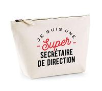Trousse Super Secrétaire De Direction | Pochette Toilette Maquillage | Idée Cadeau Petite Amie Copine Maman Noël Anniversaire Fête des Mères