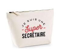 Trousse Super Secrétaire | Pochette Toilette Maquillage | Idée Cadeau Petite Amie Copine Maman Noël Anniversaire Fête des Mères