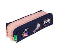 Trousse - TANN'S - Les Fantaisies Lily - 2 compartiments - Bleu - Zippée