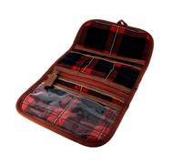 Trousse Tartan Marron Rouge