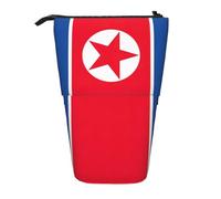 Trousse télescopique avec motif drapeau coréen - Pour crayons, stylos, papeterie, debout et rétractable
