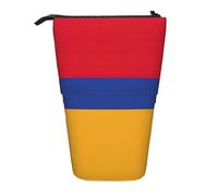 Trousse télescopique en tissu Oxford avec drapeau de l'Arménie - Portable - Pour garçons et filles, Noir , Taille unique