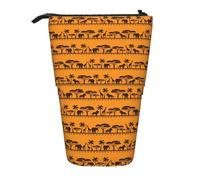 Trousse télescopique réglable et légère avec imprimé animaux africains