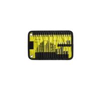 trousse textile 40 accessoires perçage bois - mé tal- bé ton + embouts vissage et boulonnage