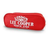 Trousse toile 'Lee Cooper' rouge (2 compartiments) - 22x8x7 cm Rouge