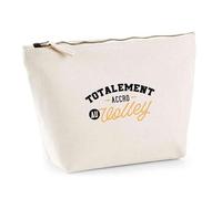 Trousse Totalement Accro au Volley | Pouch | Idée Pochette Toilette Maquillage Transport Cadeau Anniversaire Fête Original Famille Travail Départ Collègue Retraite
