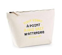 Trousse Tout Vient | Pouch | Idée Pochette Toilette Maquillage Transport Cadeau Anniversaire Fête Original Famille Travail Départ Collègue Retraite