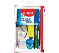 Maped Trousse transparente Daily Pack – 10 pièces, trousse complète pour l'école