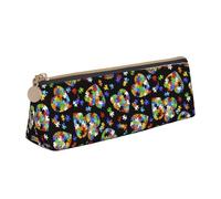 Trousse triangulaire en cuir avec fermeture éclair pour la sensibilisation à l'autisme, pièces de puzzle, pour garçons et filles, élèves pour le travail et l'école, blanc, Taille unique, Trousse de