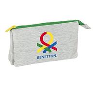 Trousse Triple Benetton Pop Pour Enfant - Gris - Confortable Et Polyvalente