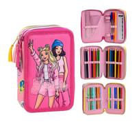 Trousse triple Cerda Barbie Rose 12,5x19,5x4,5 cm