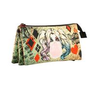 Karactermania Trousse DC Comics Harley Quinn Mad Love Triple Beige
