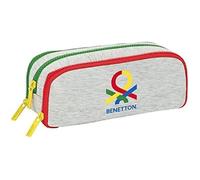 Trousse Triple Déployable Benetton - Safta - Pour Enfant De 5 À 14 Ans - Confortable Et Polyvalente