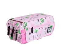 Trousse triple design avec grands compartiments intérieurs avec fermeture éclair individuelle pour matériel scolaire et voyage, multicolore, Sacs scolaires