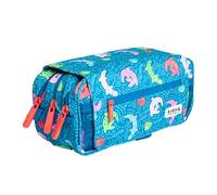 Trousse triple design avec grands compartiments intérieurs avec fermeture éclair individuelle pour matériel scolaire et voyage, multicolore, Sacs scolaires