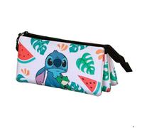 Disney Trousse triple Lilo et Stitch Frog Multicolore 23 x 11 cm