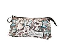 Trousse Triple - Disney Minnie Mouse Drawing - Gris - Taille Unique Gris