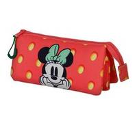 Minnie Mouse Fresh-Trousse Triple, Rose, 23 x 11 cm