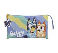 CyP Brands-Bluey, trousse à crayons, matériel scolaire, préscolaire, Light Waves, couleur bleue, produit officiel, multicolore, Estandar, Décontracté