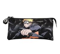 Trousse triple enfant Educa Borras Naruto Shippuden Uzumaki Noir 23x11x7 cm