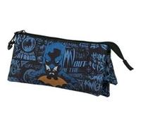 Trousse Triple FAN 2.0 - DC Comics Batman Wayne - Bleu - Taille Unique Bleu