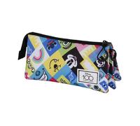 Trousse Triple FAN 2.0 - KARACTERMANIA - Disney 100 Collage - Multicolore - Synthétique - Zippée