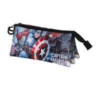 Trousse Triple FAN 2.0 - Marvel Captain America Defender - Multicolore - Taille Unique
