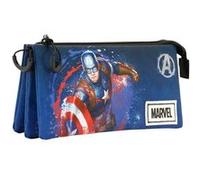 Marvel Comics Trousse triple Captain America FAN Bleu