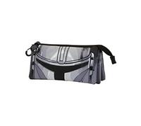Trousse Triple FAN - Star Wars The Mandalorian Helmet - Gris - Taille Unique
