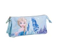 Trousse triple fille Cerda Disney Frozen Bleu 22,5x2x1 cm