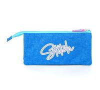 Trousse triple fille Cerda Disney Stitch Bleu 22,5x21,5x2 cm