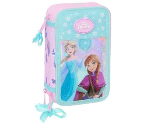 Trousse triple fille Safta Disney Frozen 2 Cool Days Rose 12,5x5,5x19,5 cm