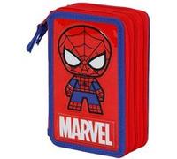 Trousse Triple Garnie - Marvel Spiderman Glide - Rouge - Taille Unique Rouge G