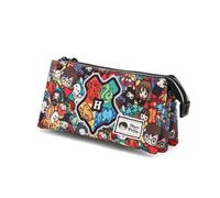 Trousse Triple Harry Potter Chibi Multicolore