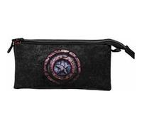 Trousse Triple HS - Marvel Captain America Stone - Noir - Taille Unique Noir G