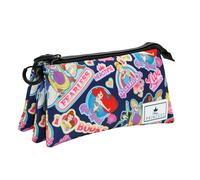 Trousse Triple HS - Princesses Disney Fearless - Multicolore