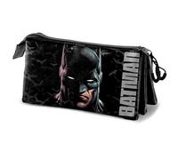Karactermania Trousse triple Batman Face Noir 23 x 11 cm