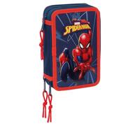Trousse triple Marvel Spiderman 37 pièces Safta