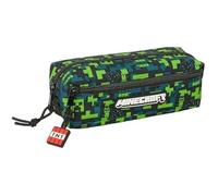 Trousse Triple Minecraft Tnt - Safta - Confortable - Polyvalente - Pour Enfants D'âge Scolaire